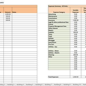 Rental Income & Expenses Tracker Template for Multiple Units - Etsy