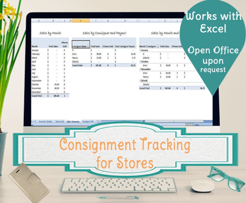 Consignment Tracking for Stores Inventory Tracking, Consignment Sales Tracking image 1