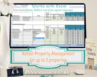 Rental Property Management Template- Long Term Rentals, Rental Income and Expense Categories