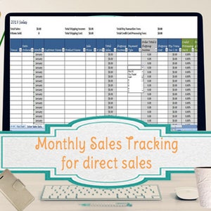Sales Template, Monthly Sales Tracking Template, Direct Sales Planner