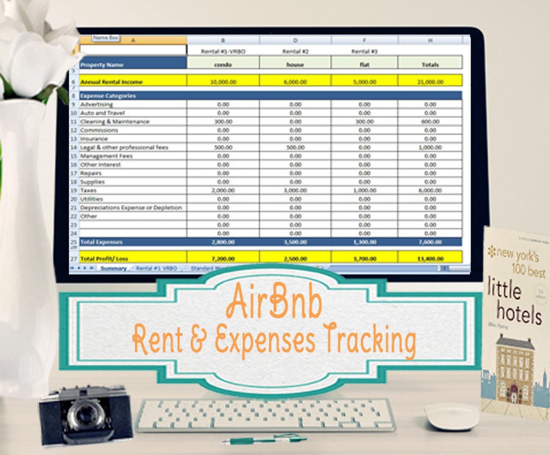 Airbnb Expense Tracker Template, Airbnb Spreadsheet Template Etsy Airbnb Expense Tracker Template, Airbnb Spreadsheet Template Etsy