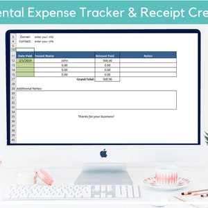 Landlords Rental Receipt Creator and Mileage Tracker