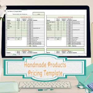 Price to Sell Your Handmade Creations, Excel Pricing Spreadsheet and Guide