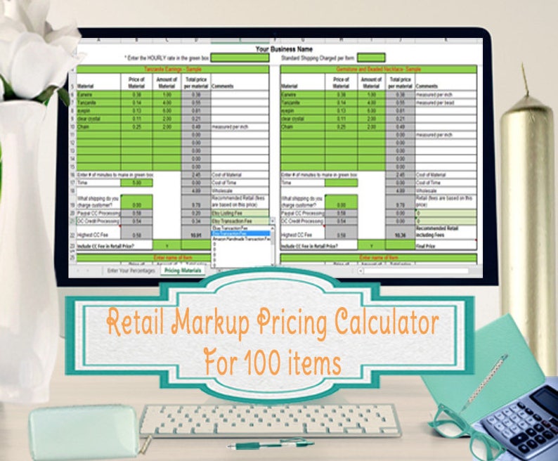 Retail Markup Calculator, Markup Pricing Formula, Excel Margin Formula