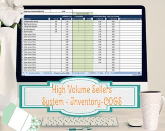 High Volume Sellers System - Inventory-Pricing-COGS - Linked Database Worksheets