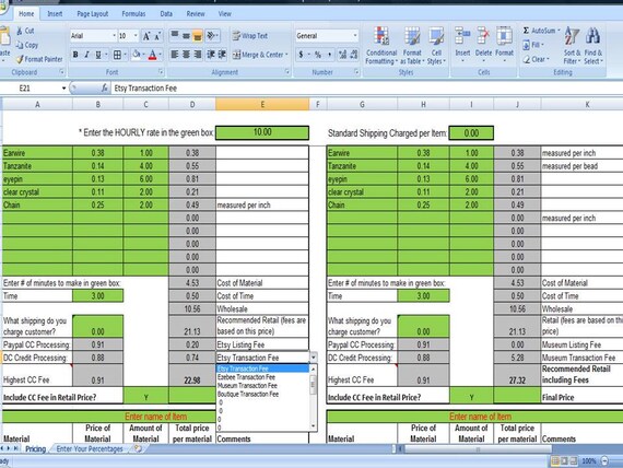 retail markup calculator markup pricing formula excel margin etsy
