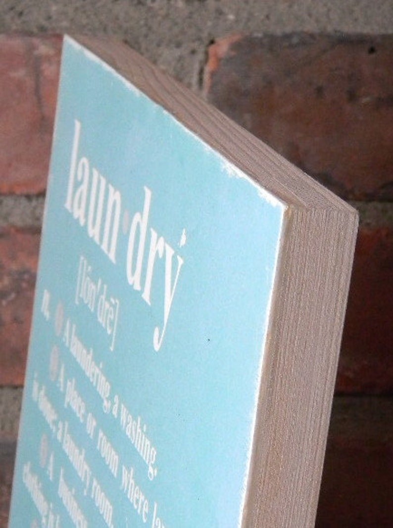 ster's definition of 'LAUNDRY' typographic wall Etsy