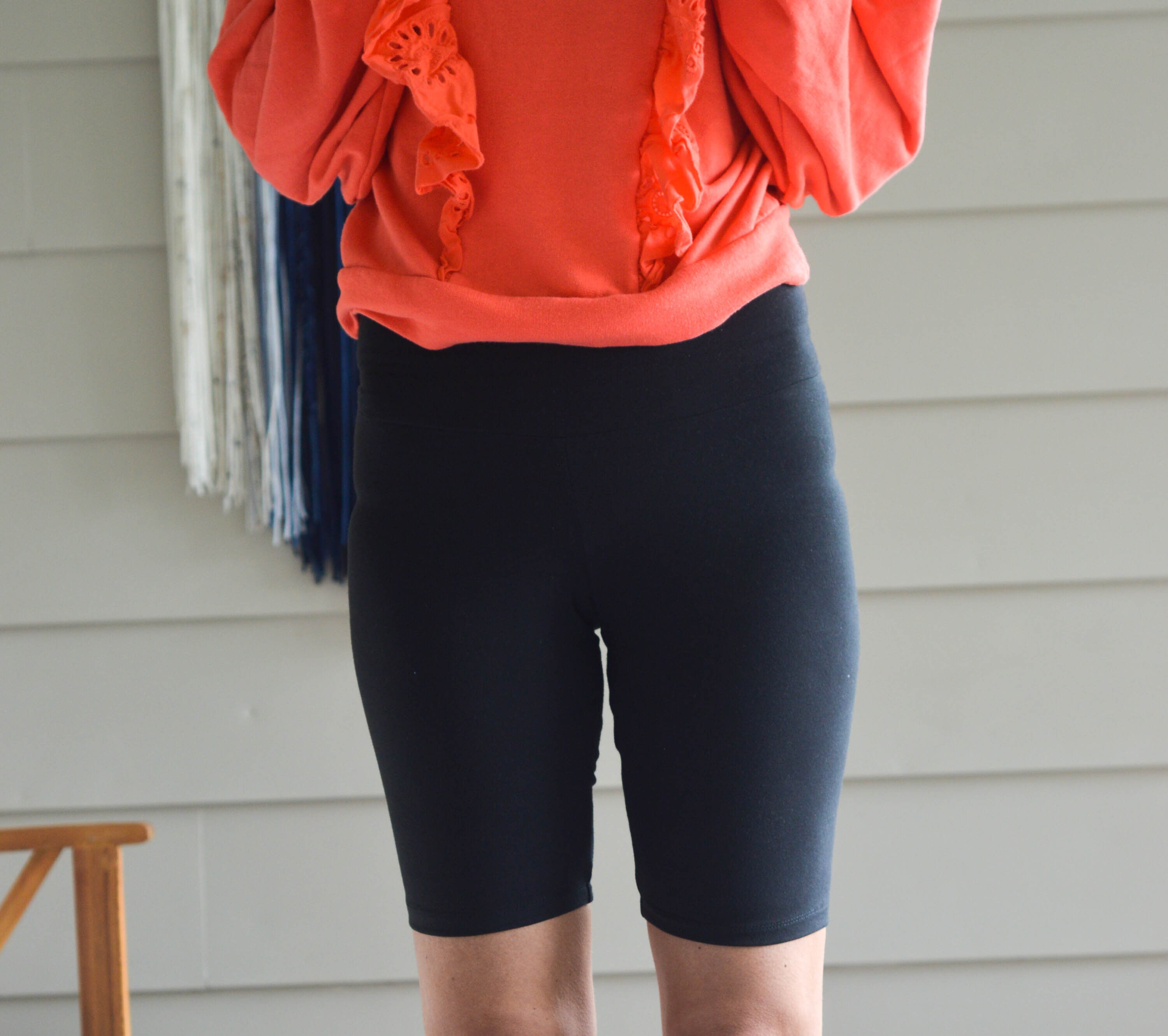 Organic Cotton Bike Shorts Women's Black Yoga High Etsy