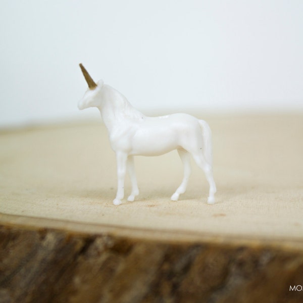 Unicorn Miniature Terrarium Figurine // Accessory