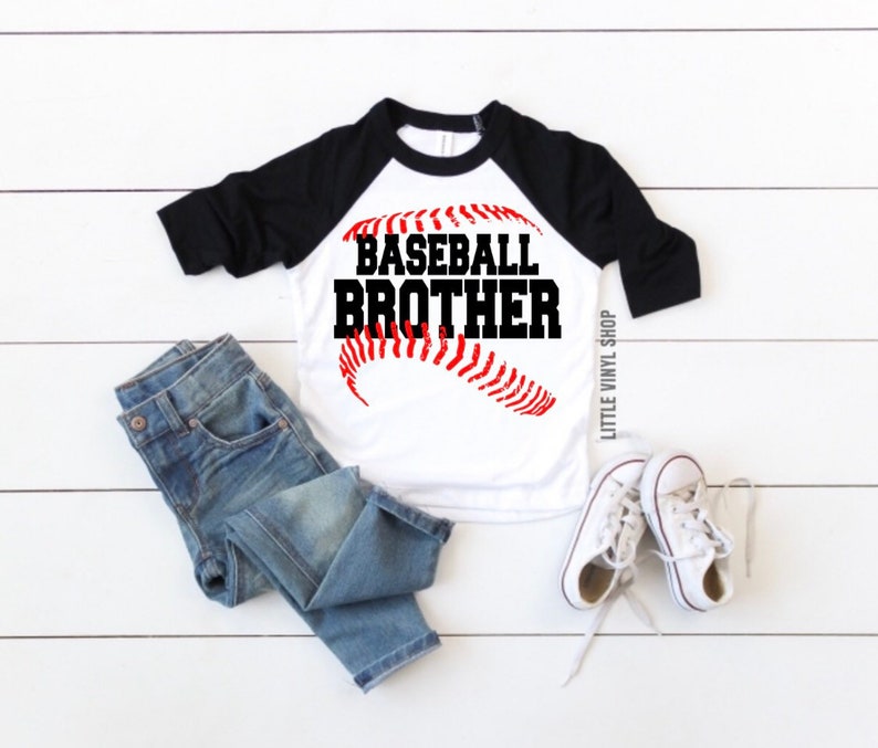 Baseball Brother Baseball Brother Shirt Little Brother Shirt Boys Raglan Softball Tee Baseball Mom Softball Mom Boys Shirt