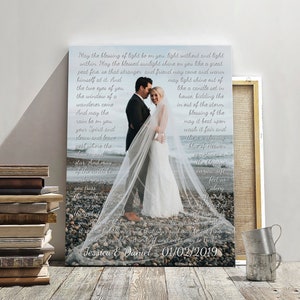 First Dance Lyrics, Picture and song lyrics, Picture with Wedding Vows, Picture and any text, Wedding Anniversary, Husband Gift, Wife Gift