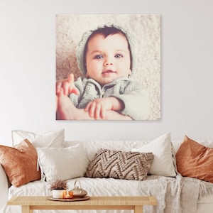 YOUR PHOTO to canvas, Custom photo canvas prints, Square canvas prints, Framed canvas print, Any Photo onCanvas, Home Wall Decor Prints