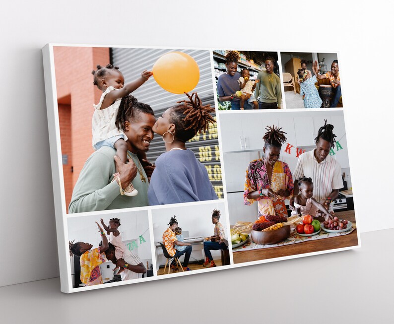 Personalized Photo Collage Canvas Family Photo Collage Print - Etsy