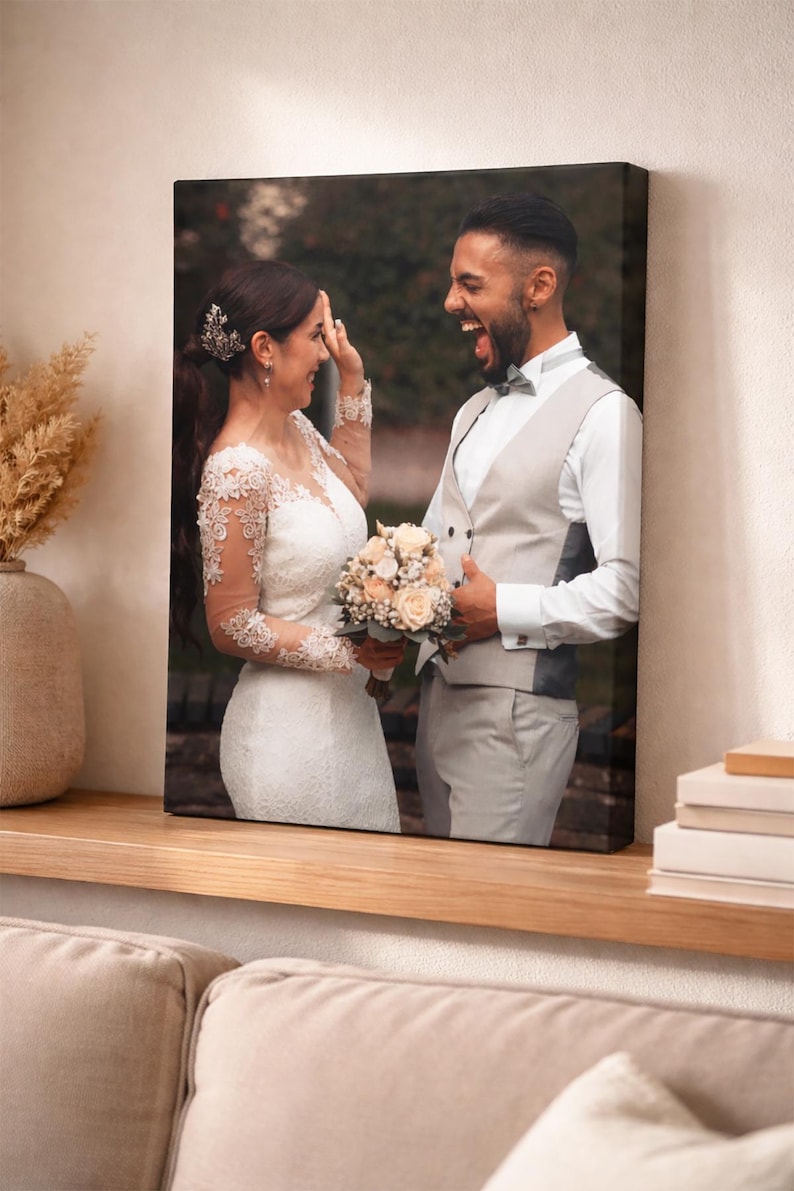 Custom Photo Canvas Print | Personalized Wall Art | Ready to Hang Home Decor Gift afbeelding 2