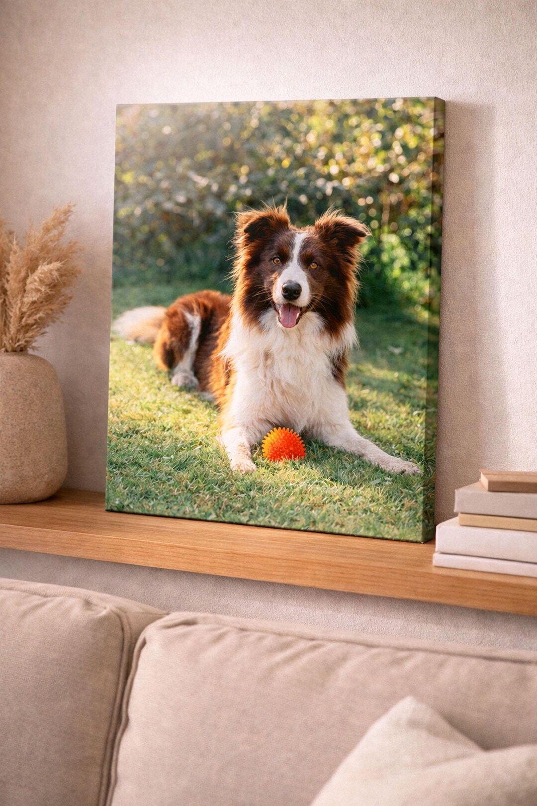 Custom Dog Portrait Canvas Print – Pet Owner Gift - Photo Wall Art - Etsy
