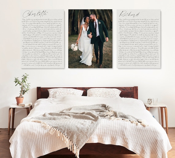 Wedding Vows Canvas Print/ Gallery Wrapped/ Wedding 