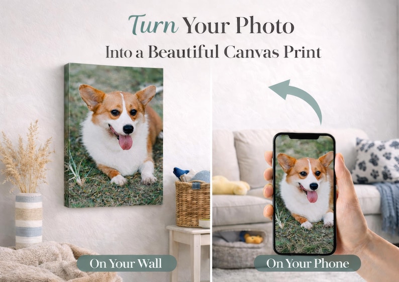 Any Picture Canvas Print - Your Photo into Framed Art (Ready to Hang) image 4