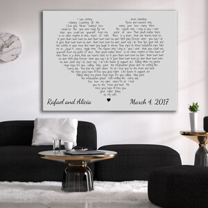 Any text large canvas, Poem large canvas, Custom lyrics canvas, Custom text canvas, Custom prayer canvas, Large canvas with lyrics