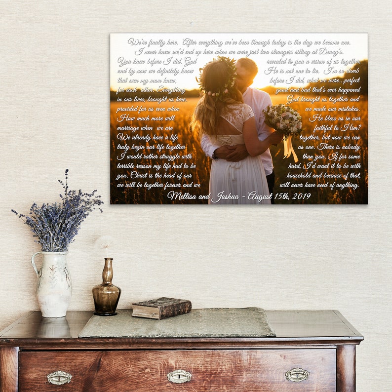 Photo Lyrics Canvas Song lyrics canvas Photo Song print Etsy