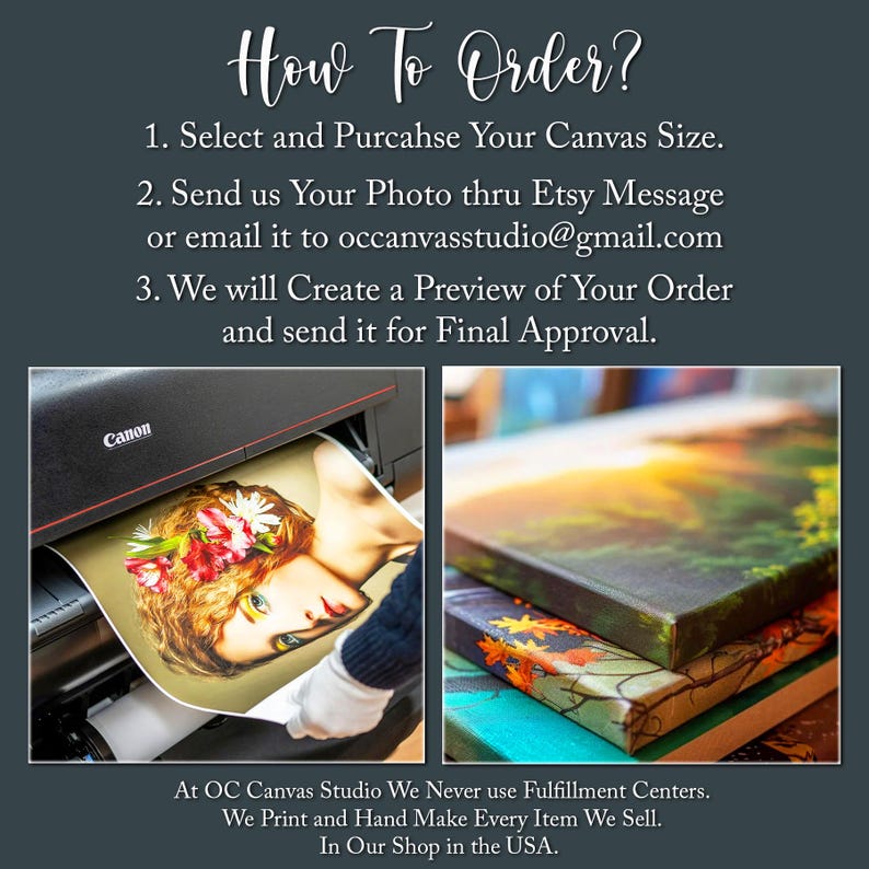 Any Picture Canvas Print - Your Photo into Framed Art (Ready to Hang) image 5