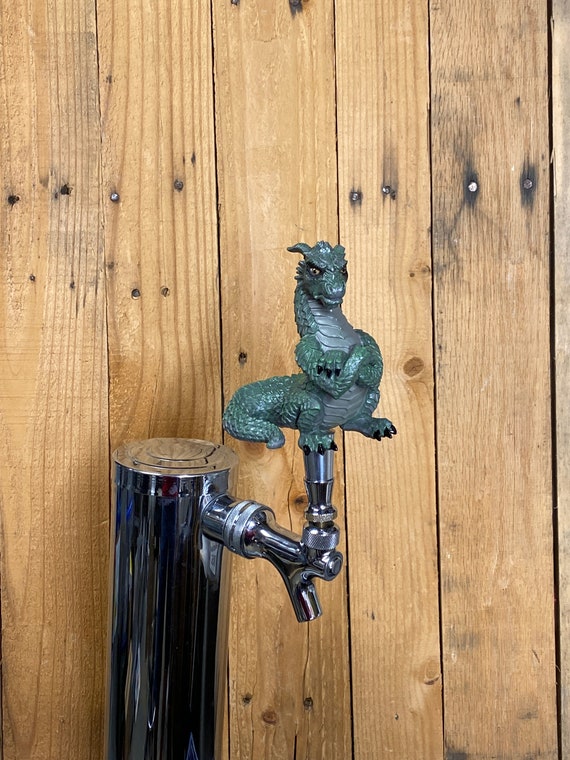 Green Dragon Kegerator Tap Handle Beer Keg Pull Knob Etsy