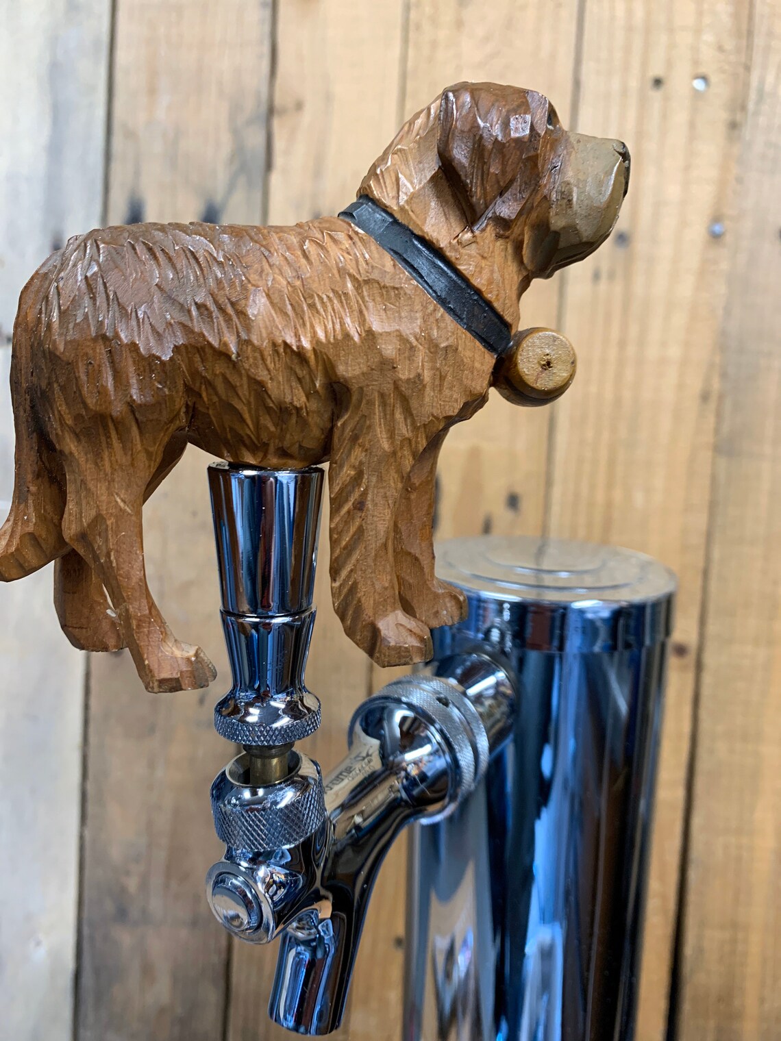 St. Bernard Dog Kegerator Tap Handle for Beer Keg Etsy