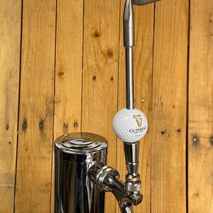 Guinness Beer Tap Handle Ping 9 Iron Golf Club and Ball 画像 2