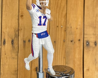 Buffalo Bills Beer Keg Tap Handle  Josh Allen White Jersey