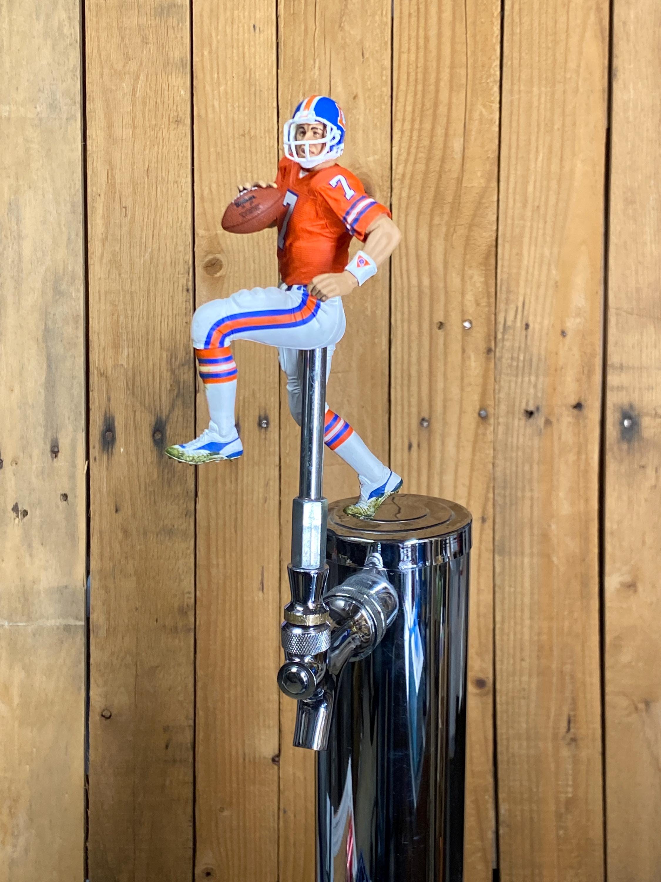 Denver Broncos Tap Handle NFL Beer Keg Kegerator John Elway Orange