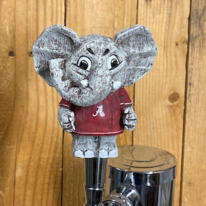 Alabama Crimson Tide Beer Keg Tap Handle mascot Big Al Elephant Mini Knob Pull