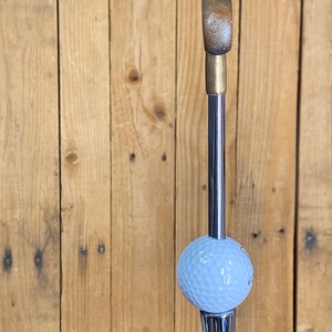 Grifo de cerveza Guinness, putter vintage, palo de golf y pelota imagen 8