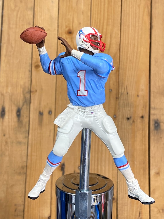 Houston Oilers Beer Keg Tap Handle NFL Warren Moon Retro Powder