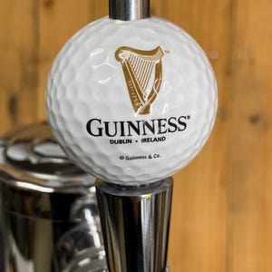 Guinness Beer Tap Handle Ping 9 Iron Golf Club and Ball 画像 4