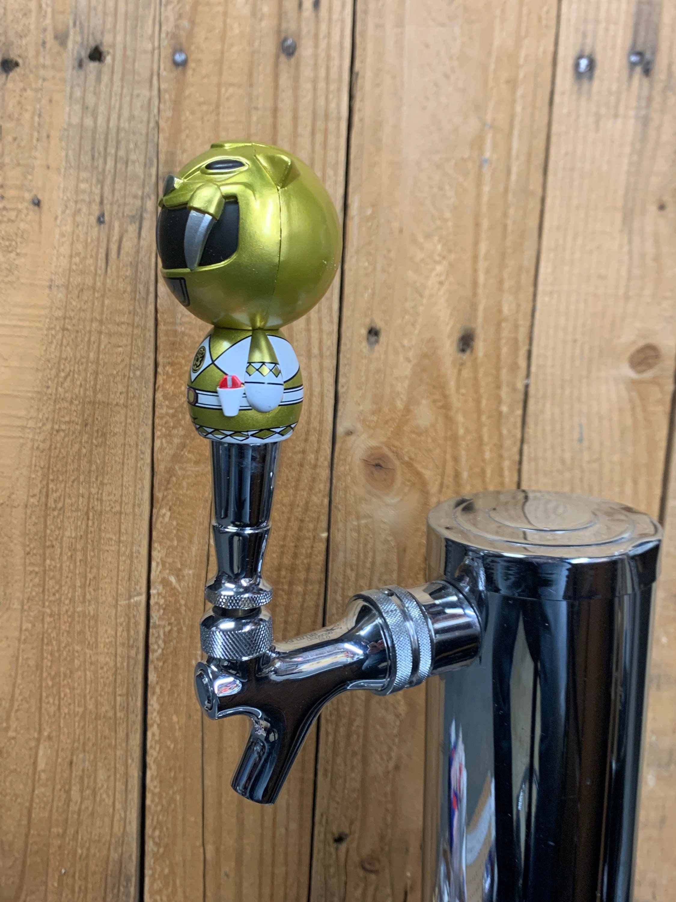 Mighty Morphin Power Rangers Beer Keg Mini Tap Handle Yellow Ranger - Etsy
