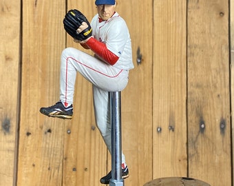 Mango de barril de cerveza de los Boston Red Sox, coleccionable de béisbol reciclado de Curt Schilling