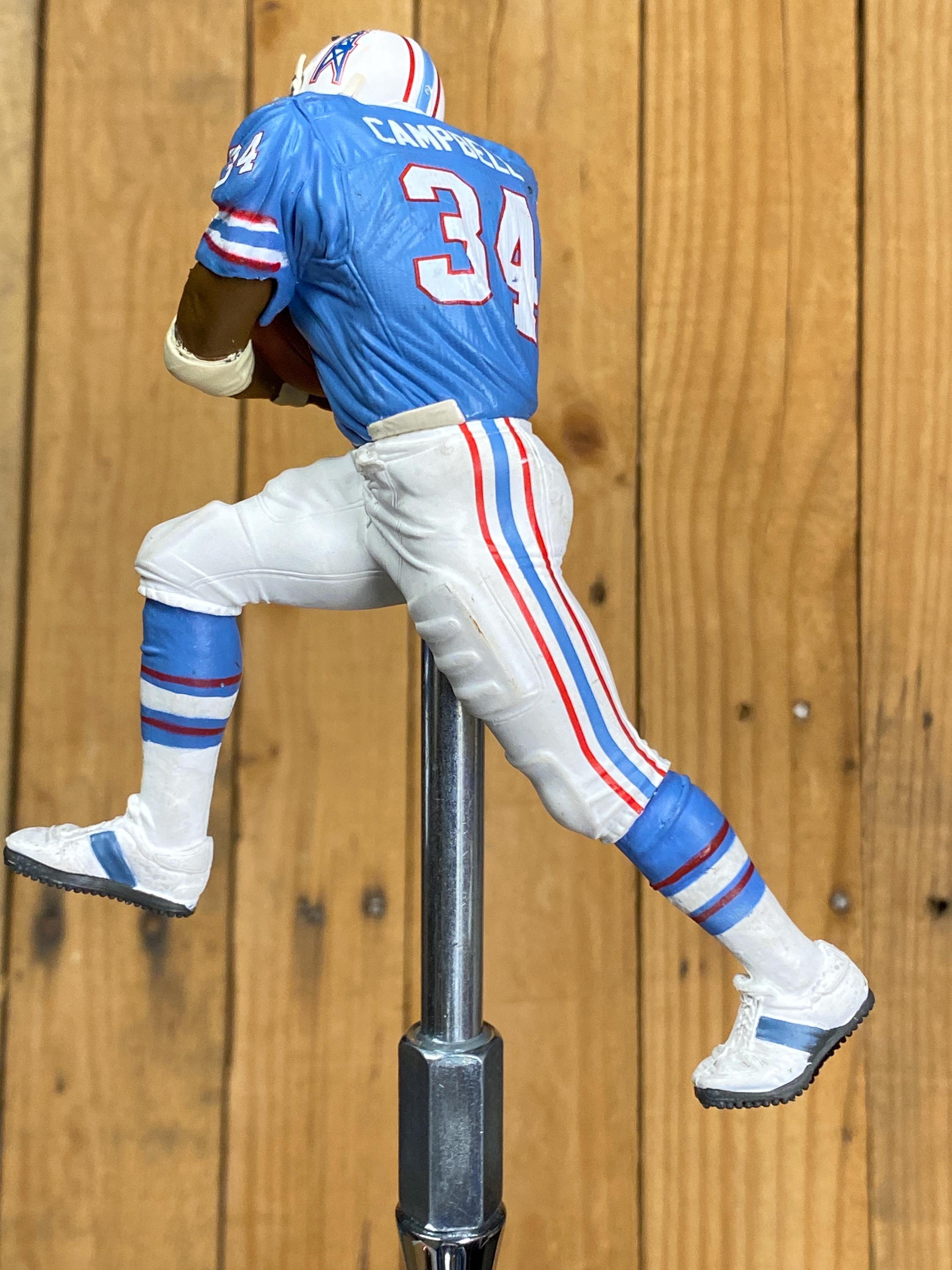 Houston Oilers Beer Tap Handle NFL Earl Campbell Retro Powder Blue