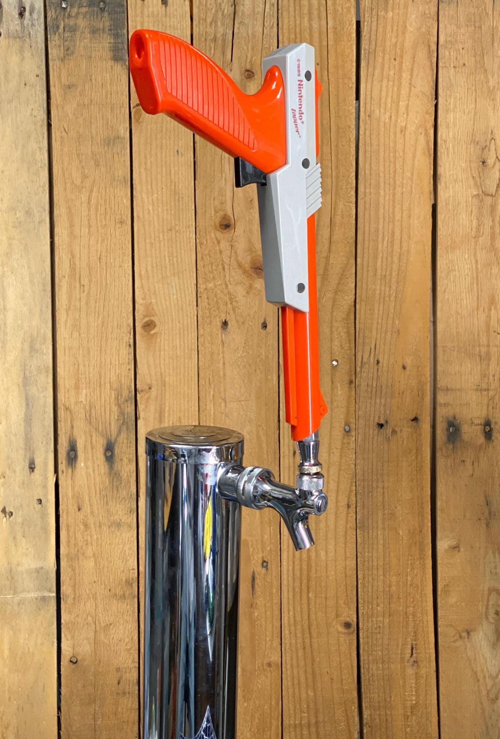 Nintendo Zapper Beer Tap Handle Orange for Beer Keg Kegerator NES