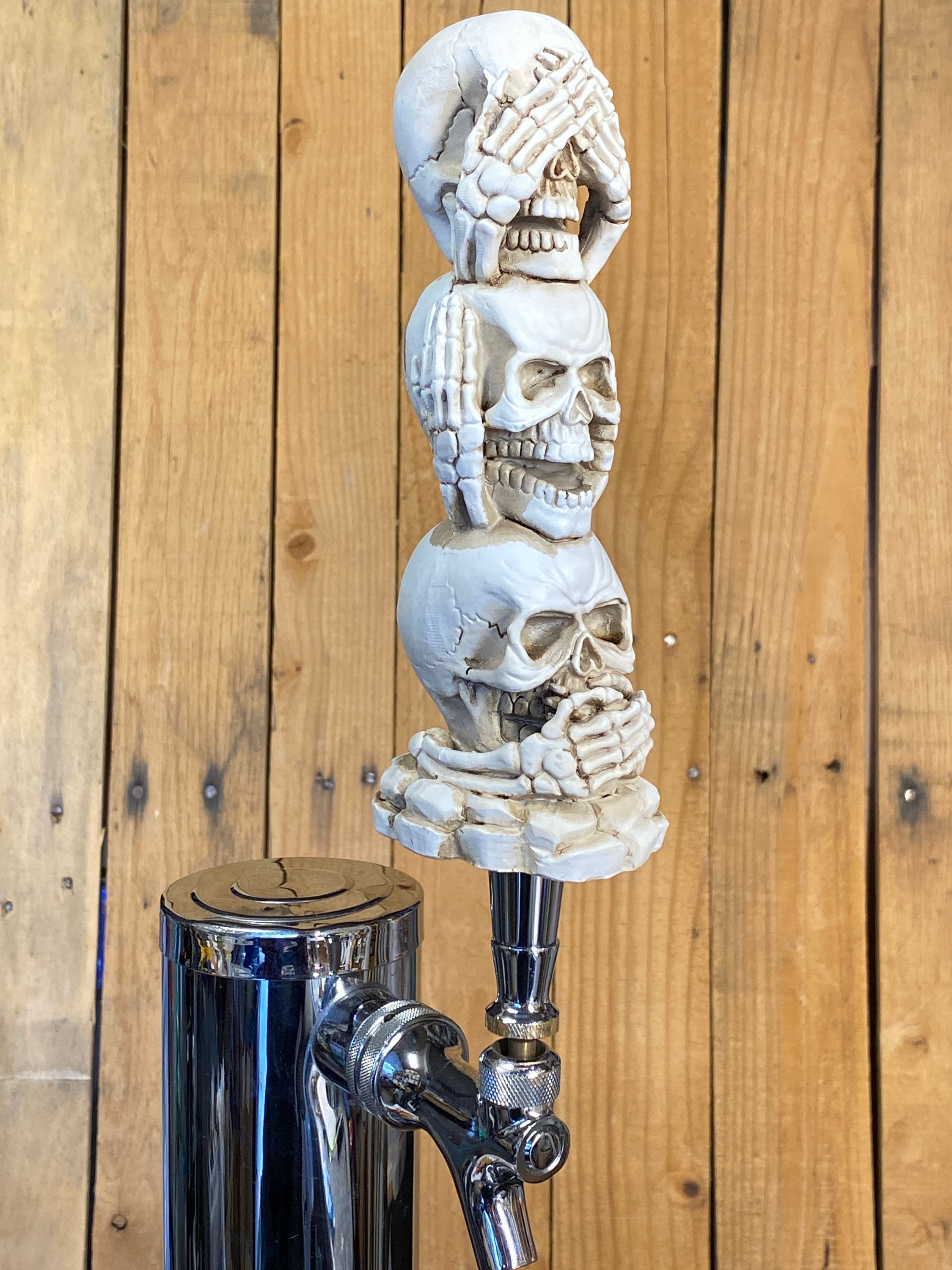 Stack of Skulls Beer Tap Handle - Etsy