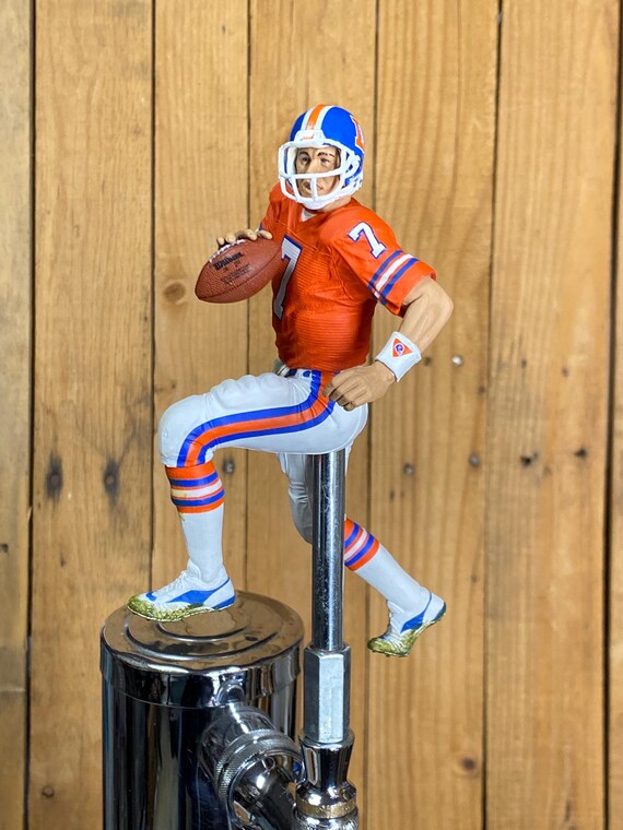 Denver Broncos Tap Handle NFL Beer Keg Kegerator John Elway Orange