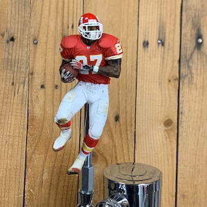 Kansas City Chiefs Beer Keg Tap Handle NFL Football Larry Johnson Red Jersey