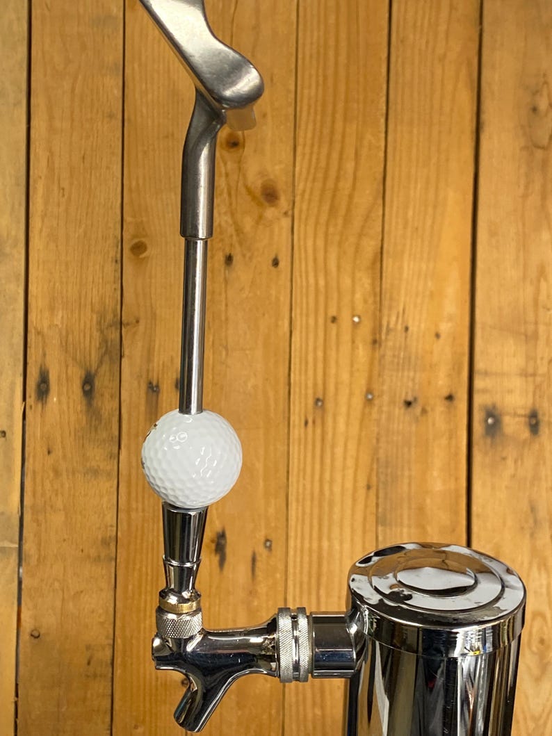 Guinness Beer Tap Handle Ping 9 Iron Golf Club and Ball 画像 8