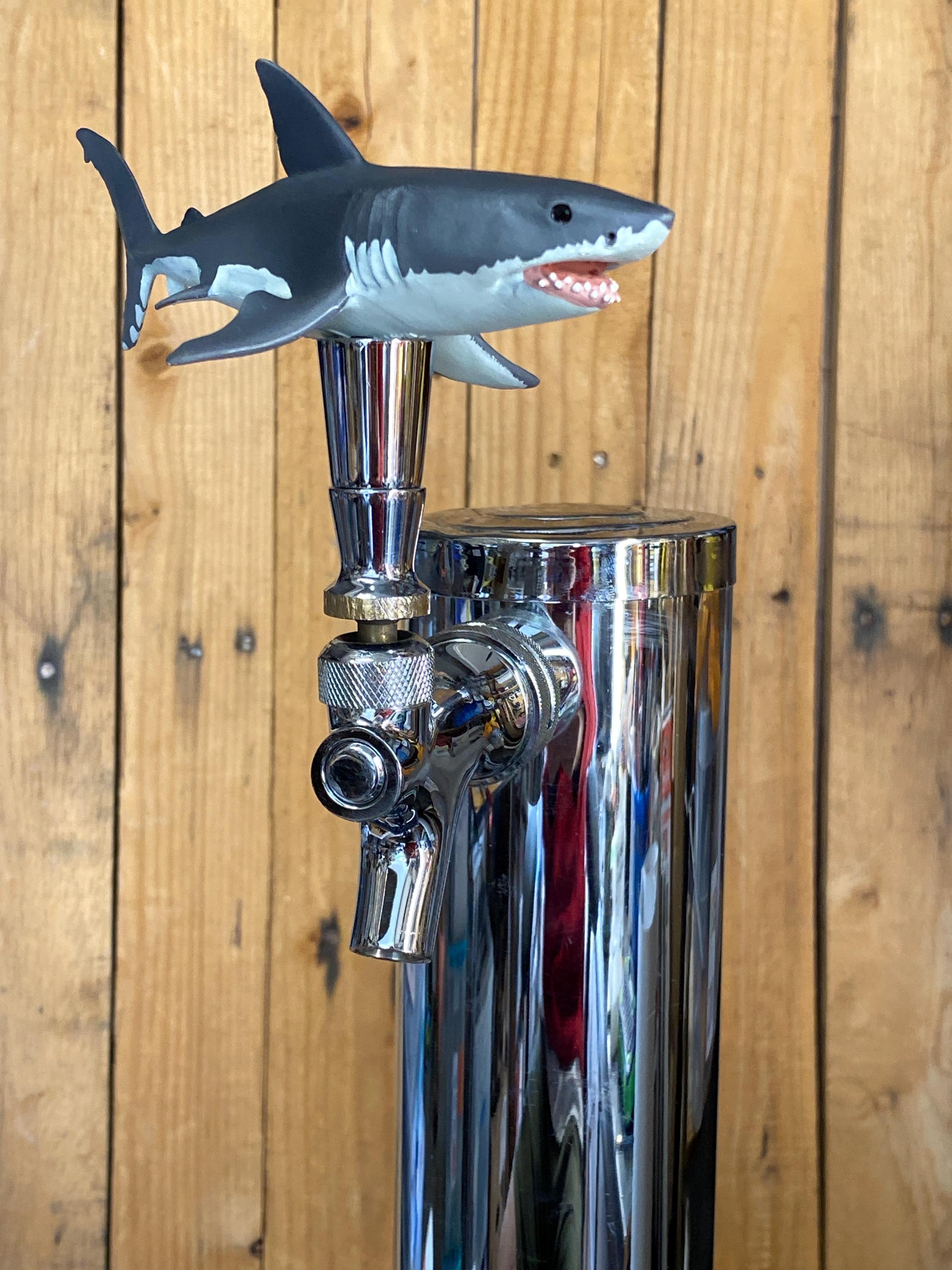 Great White Shark Mini Beer Tap Handle, - Etsy