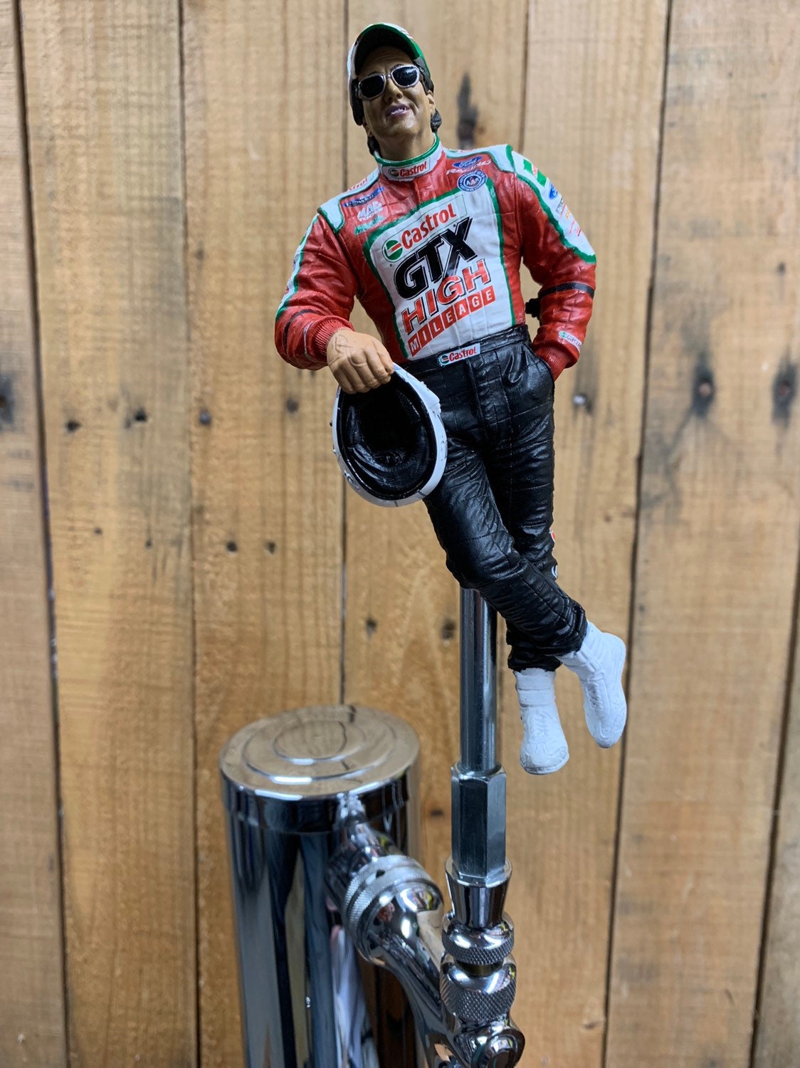 John Force NHRA Beer Keg Tap Handle Car Drag Racing Kegerator | Etsy