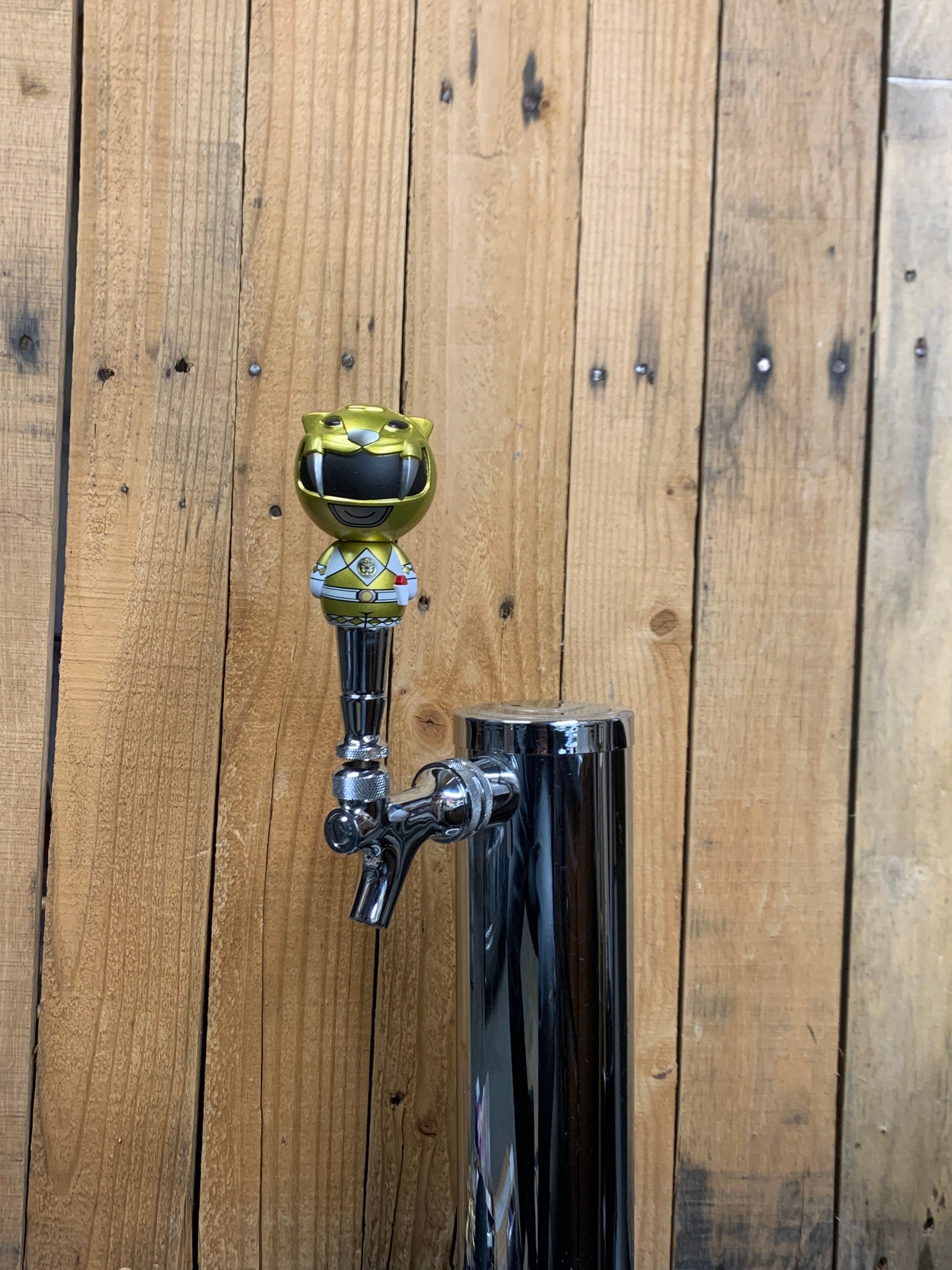 Mighty Morphin Power Rangers Beer Keg Mini Tap Handle Yellow Ranger - Etsy