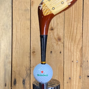 Heineken Beer Tap Handle 1 Wood Driver Golf Club and Callaway Ball