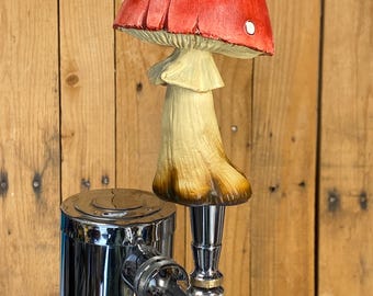 Red Mushroom Beer Tap Handle