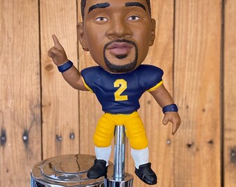 Michigan Wolverines Football Tap Handle for Beer Keg Kegerator Charles Woodson