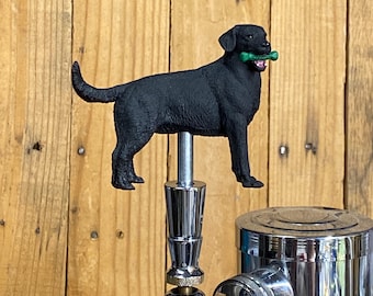 Black Lab Dog Beer Keg Tap Handle Mini Pull Knob 4 inch