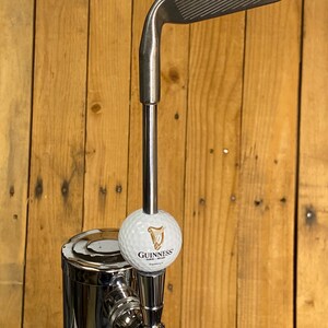 Guinness Beer Tap Handle Ping 9 Iron Golf Club and Ball 画像 10