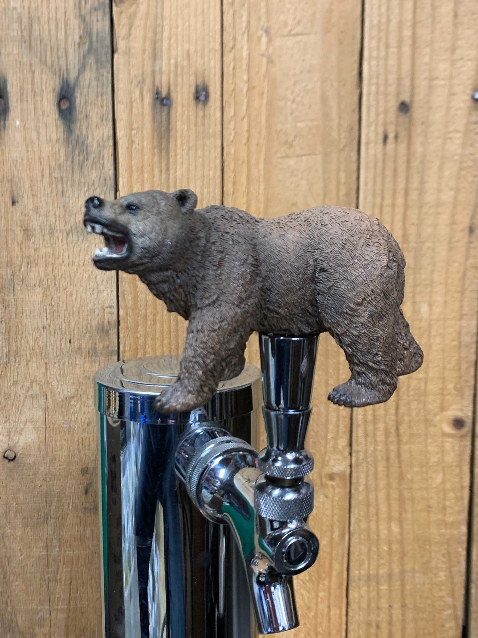 Grizzly Bear Beer Keg Tap Handle for Kegerator Etsy